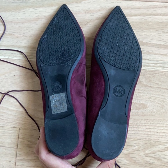 Michael Kors Tabby Flat Suede Plum Shoes - Size 7.5 (38) NWT - Picture 7 of 8